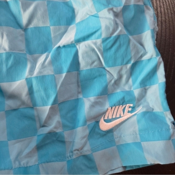 Nike Other - Nike Mens Blue Checkered Woven Shorts FN3098-447 Medium New Athletic Gym Workout